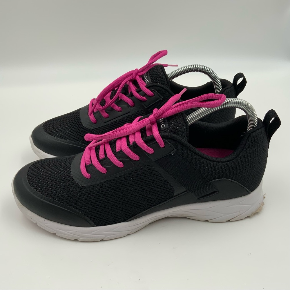 Vionic Womens Isleah MET Black and Pink Comfort Walking Sneakers. Size 9. - Picture 3 of 10